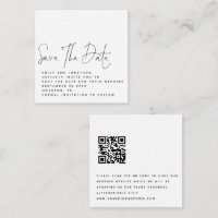 MINI Schwarz-weiß QR-Code Hochzeit Sichern des Dat