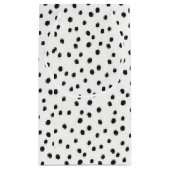 Mini Schwarz-weiße Punkt-kleine glatte Kleine Geschenktüte (Rückseite)