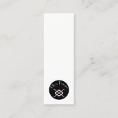 Mini schwarze Design-Visitenkarte Mini Visitenkarte (Vorderseite)