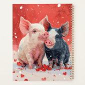 Mini Schweins Liebe Herz Planer (Rückseite)