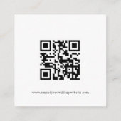 Mini Script QR Code Hochzeit RSVP Enclosure Begleitkarte (Rückseite)