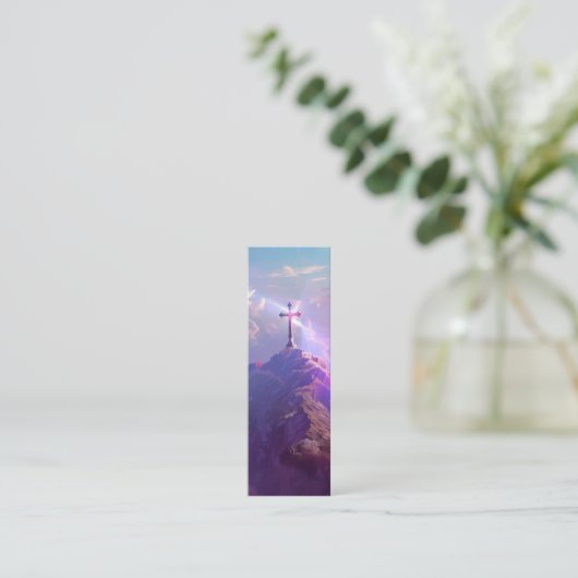 Mini-Scripting-Lesezeichen / Osterkarteneinlage Telefonnummerkarte (Stehend Vorderseite)