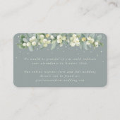 Mini Seafoam Snowberry+Eucalyptus Online UAWG Begleitkarte (Vorderseite)