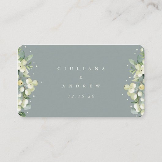 Mini Seafoam Snowberry+Eucalyptus Online UAWG Begleitkarte (Rückseite)