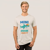 MINI SHARK PARTY Tri-Blend SHIRT (Vorderseite voll)
