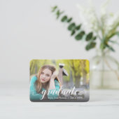 MINI Size 3.5" X 2.5" Grad Photo Invite Cards Begleitkarte (Stehend Vorderseite)