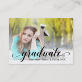 MINI Size Abschluss Glossy Foto Einladende Karten (Vorderseite)