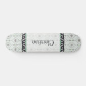 Mini Skateboard Blumenmuster (Horizontal)