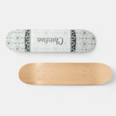 Mini Skateboard Blumenmuster (Horizontal)