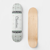 Mini Skateboard Blumenmuster (Vorderseite)