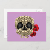 Mini Skeletons Sugar Skull Postkarte (Vorne/Hinten)