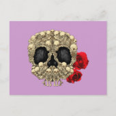 Mini Skeletons Sugar Skull Postkarte (Vorderseite)