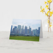 Mini Skyline (leere Grußkarte) Karte (Gelbe Blume)