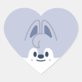 MINI SKZOO ・ Wolf Chan Herz-Aufkleber (Vorderseite)