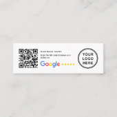 Mini Small QR Code Google Review Business Inserts Mini Visitenkarte (Vorderseite)
