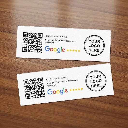 Mini Small QR Code Google Review Business Inserts Visitenkarte
