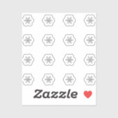 Mini Snowflake Stickers Aufkleber (Blatt)