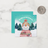 MINI Snowman Einige Leute, die sich zum Feierabend Mitteilungskarte (Vorderseite/Rückseite Beispiel)