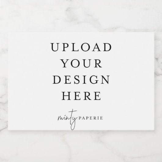 Mini Sparkling Wein Flaschen Etiketten 3" x 2" (Se (Einzelnes Label)