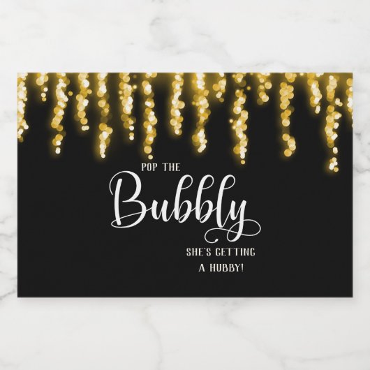 Mini Sparkling Wein Flaschen Etiketten. Sparkling  Schaumweinetikett (Einzelnes Label)