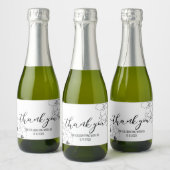 Mini Sparkling Wein Flaschen Labels Vielen Dank Schaumweinetikett (Flaschen)