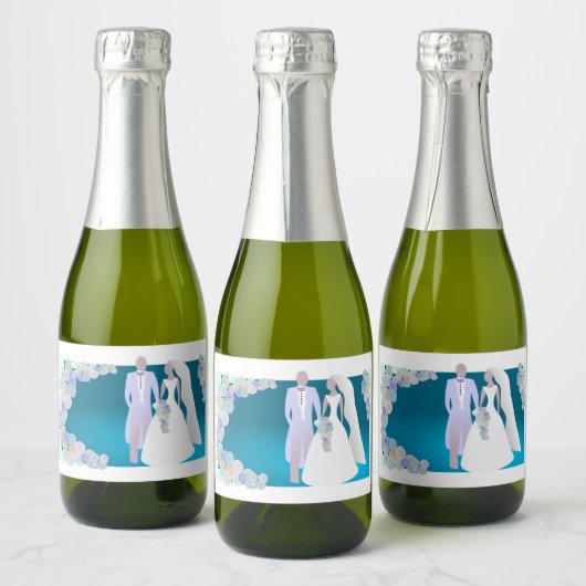 Mini Sparkling Weinetiketten ! Schaumweinetikett (Flaschen)