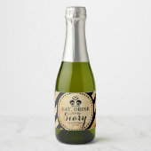 Mini Sparkling Wine Label Gotische Gastgeschenk Ho Schaumweinetikett (Vorderseite)