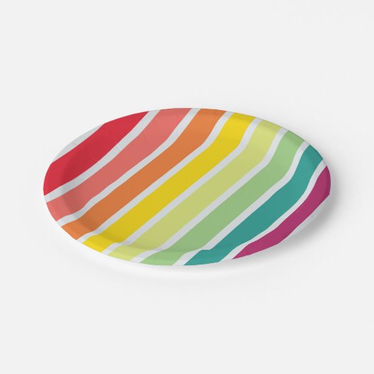 Mini Spectrum Pappteller (Schrägansicht)