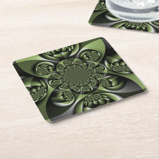 Mini Spheres Rechteckiger Pappuntersetzer (angewinkelt)