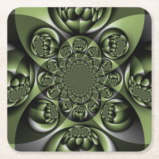 Mini Spheres Rechteckiger Pappuntersetzer (Vorderseite)