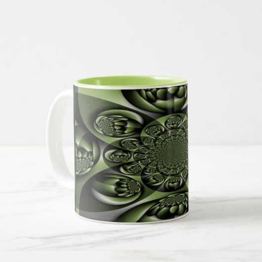 Mini Spheres Zweifarbige Tasse (Vorderseite Links)