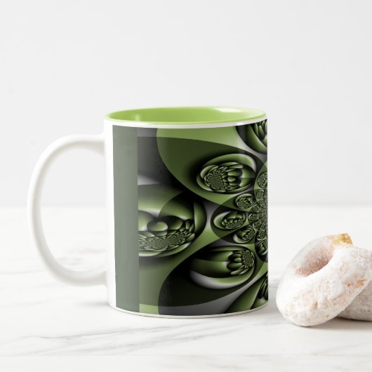 Mini Spheres Zweifarbige Tasse (Mit Donut)