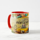 Mini-Sprachschüler, lernbar Tasse (Vorderseite Links)