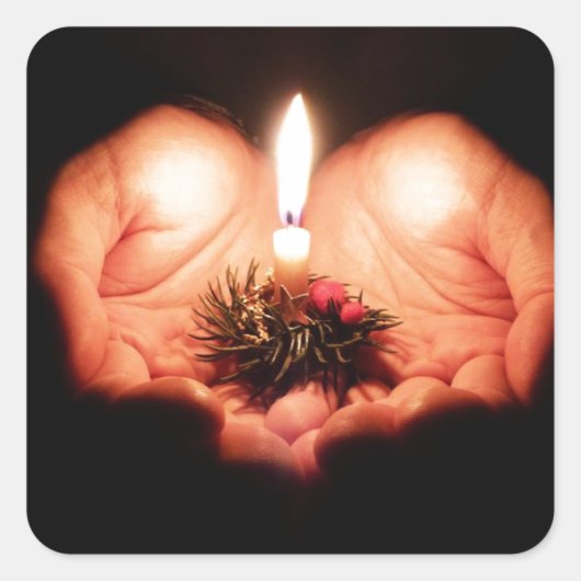 Mini Spray Quadratischer Aufkleber (Vorderseite)