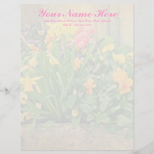 Mini Springtime Garden Briefkopf (Vorderseite)