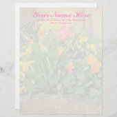 Mini Springtime Garden Briefkopf (Vorne/Hinten)