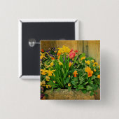 Mini Springtime Garden Button (Vorne & Hinten)