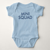 Mini Squad Niedlich Blue Boy Slogan Bodysuit Baby Strampler (Vorderseite)