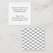 Mini Square Diamond-Back Temple Sealing Begleitkarte (Vorne/Hinten)