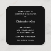 MINI Square Photo Graduation Invitations Begleitkarte (Rückseite)