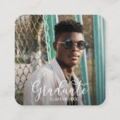 MINI Square Photo Graduation Invitations Begleitkarte (Vorderseite)