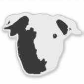 Mini-Stier Aufkleber (Vorderseite)