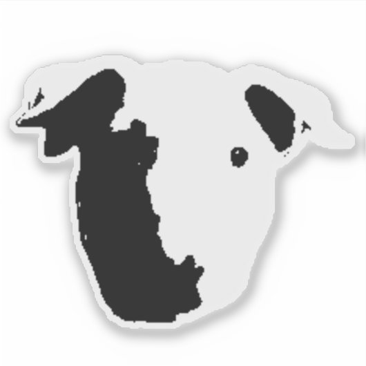 Mini-Stier Aufkleber (Vorderseite)