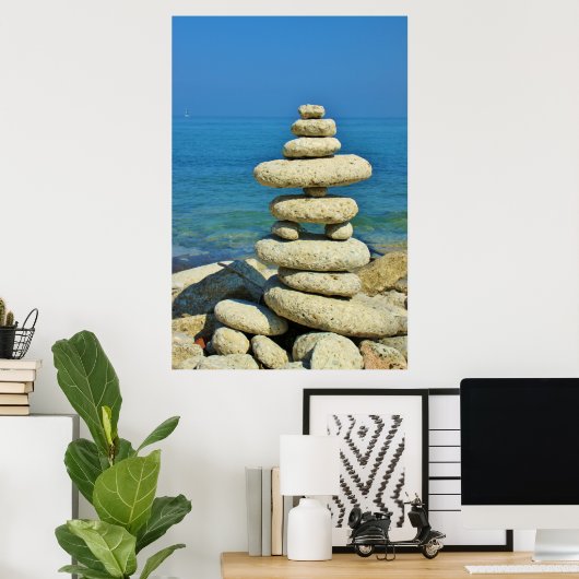 Mini Stone Stack Design Poster (Heimbüro)