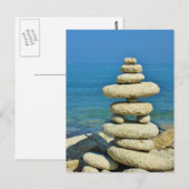 Mini Stone Stack Design Postkarte (Vorne/Hinten)