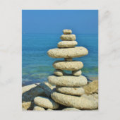 Mini Stone Stack Design Postkarte (Vorderseite)