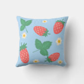 Mini Strawberry Blossom Kissen (Rückseite)