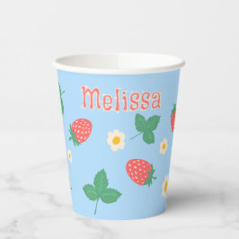 Mini Strawberry Blossom Personalisiert Pappbecher