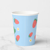 Mini Strawberry Blossom Personalisiert Pappbecher (Rechts)