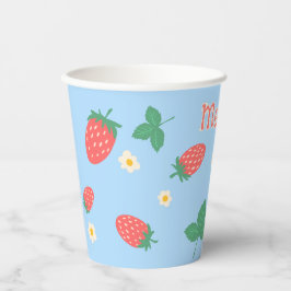 Mini Strawberry Blossom Personalisiert Pappbecher